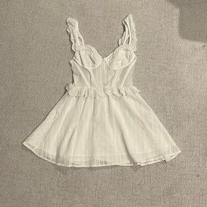 Beautiful white revolve white mini dress
